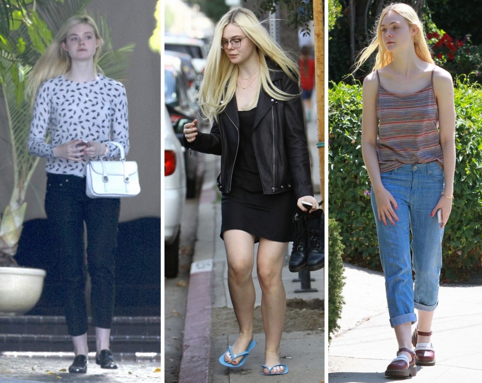 Elle Fanning leaves the Chateau Marmont after a Lunch Meeting