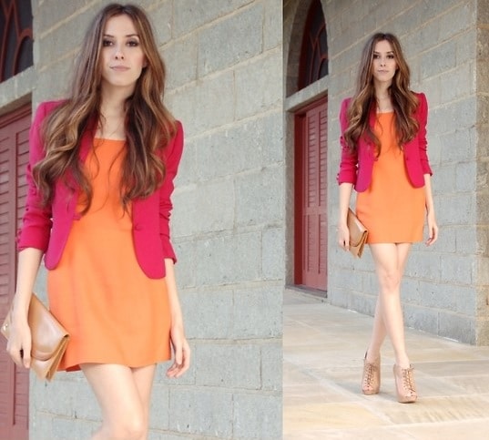 vestido-laranja-ano-novo-casaco-rosa